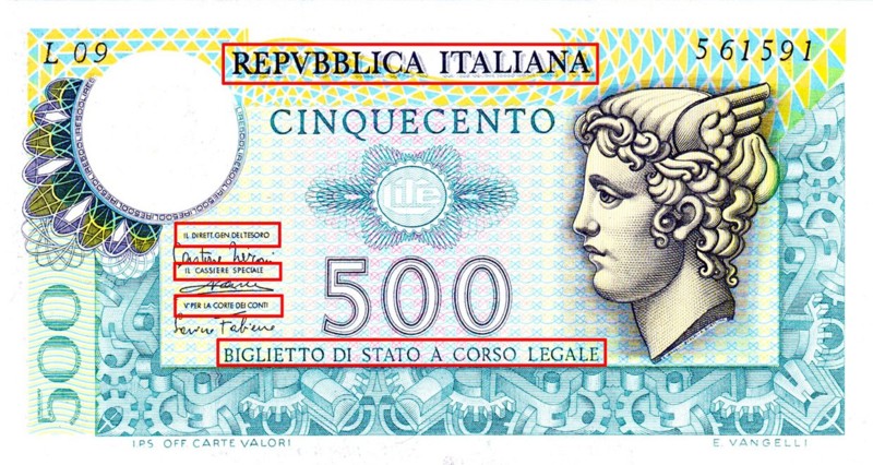 nuove 500 lire restyling 2015